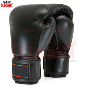 Solid Black Color Private Label Premium Quality Durable Lightweight New Trendy Custom Brand Own Design Boxing <b>Gloves</b> - Product Image 3