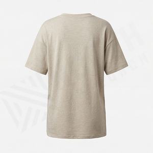 T-shirt en coton surdimensionné pour femmes, fournisseur OEM, broderie, transfert thermique, logo personnalisé, design personnalisé, vêtements de mode durables de haute qualité - Product Image 2
