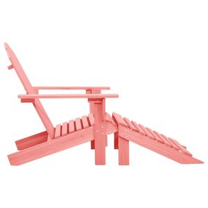 Sedia da Giardino in Legno di Abete Massiccio Rosa, Misura Standard con Funzione Smontabile - Product Image 3