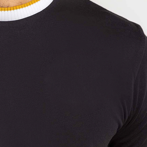 เสื้อยืดแขนสั้นผู้ชาย ผ้าฝ้ายถัก 100% สีพื้น ระบายอากาศได้ดี แห้งเร็ว เป็นมิตรต่อสิ่งแวดล้อม เหมาะสำหรับใส่ลำลอง ออกกำลังกาย ฟิตเนส น้ำหนัก 220 กรัม ทรงปกติ - Product Image 4