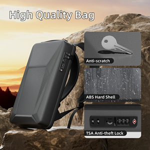 กระเป๋าเป้สะพายหลังกันน้ำสำหรับ Starlink Mini ทนทานต่อการกระแทก พร้อมกุญแจรหัส TSA และพอร์ตชาร์จ - Product Image 3