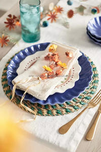 Venta al por mayor bohemio marrón algas marinas rafia flecos mantel último diseño tejido mantel accesorios de cocina de Vietnam - Product Image 4