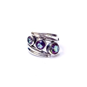 Anillo de Moda con Topacio Místico, 5.2 Gramos de Peso - Product Image 1
