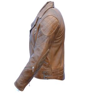 Chaquetas de cuero para hombre personalizadas de calidad más populares para chaqueta de cuero de motocicleta de calidad con MOQ bajo con buena tela - Product Image 3