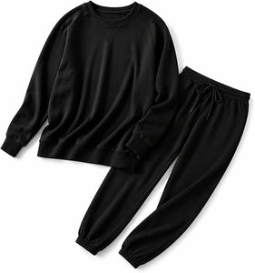Conjunto de Sudadera con Capucha Oversize y Pantalones de Chándal de Forro Polar Premium para Mujer, Conjunto Deportivo de Sudadera con Capucha y Pantalones de Chándal para Mujer - Product Image 1
