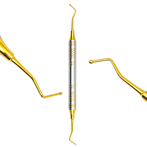 Instrumentos Dentales para Rellenos de Composite, Juego de 7 Piezas de Espátulas Restauradoras Antiadherentes de Acero Inoxidable, Color Dorado - Product Image 4