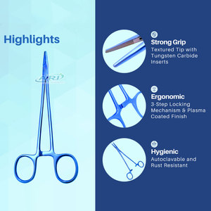Porte-aiguille chirurgical de haute qualité en acier inoxydable, outil médical à verrouillage, porte-aiguille médical en acier inoxydable - Product Image 5