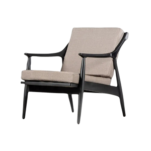 Sillón Moderno de Madera con Asiento y Respaldo Acolchados para Sala de Estar, Muebles para Comodidad y Relajación - Product Image 2