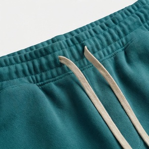 Ensemble de survêtement décontracté pour homme, vert sarcelle, à capuche, imprimé géométrique, manches longues, 100 % coton, poids moyen, pour l'automne - Product Image 5