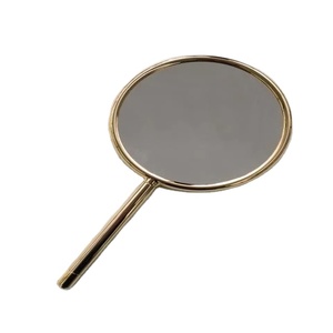 <b>Wholesale</b> Hand Mirror Fashionable Trending Design New Customized Shaped All Colors for Traveling Reflector Glass - Product Image 2