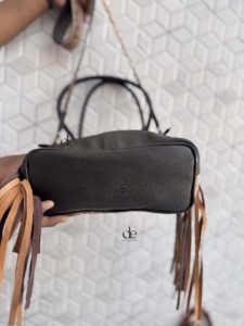 Hand Tooled Carving Leather Fringe Handbag Beautiful Designer Cowhide Gypsy <b>Boho</b> Vintage Handmade Tote <b>Bag</b> Stylish <b>Bags</b> - Product Image 5