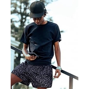 Breathable athletic unisex <b>leopard</b> print mesh <b>shorts</b> quick dry gym <b>running</b> workout lightweight basketball sportswear USA design - Product Image 3