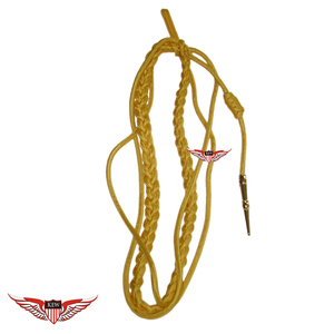 Aiguillette de parade tressée argentée, épaulettes et cordon d'épaule argentés - Product Image 6