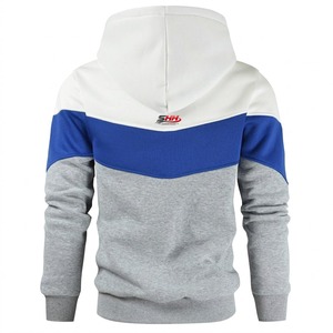 Premium Soft Knitted 100% Cotton Pullover Hoodie Featuring Modern <b>Athletic</b> Fit Ribbed Cuffs Adjustable Drawstring Hood - Product Image 3