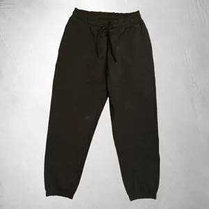 <b>MENS</b> BLACK <b>JOGGER</b> PANTS ELASTIC WAIST DRAWSTRING CUFFED ANKLE CASUAL <b>JOGGERS</b> S-<b>3XL</b> - Product Image 1