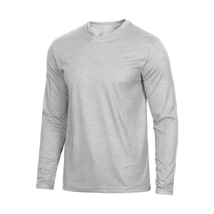 Camiseta de Manga Larga 100% Algodón Jersey Cuello Redondo Color Sólido Camisetas de Hombre de Alta Calidad con Logotipo Personalizado - Product Image 5