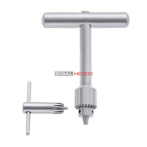 Stainless Steel Manual T Handle <b>Hand</b> <b>Drill</b> Jacobs Chuck Orthopedic Bone <b>Drill</b> High Quality Surgical Instrument Set Professional - Product Image 1