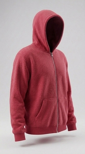 Sudadera con capucha extragrande personalizada con cremallera completa, chaqueta de algodón grueso para hombre y mujer, estilo casual urbano - Product Image 3