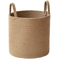 Panier en jute de haute qualité, durable, écologique, multifonctionnel, avec design détachable pour la maison, le bureau et la vente au détail