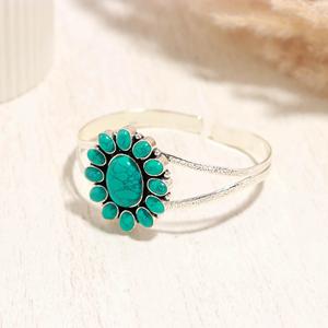 925 Sterling <b>Silver</b> turquoise Gemstone <b>Bracelet</b> <b>Bangle</b> for Women High Top Quality <b>Silver</b> <b>Bangle</b> Designer Jewelry - Product Image 2