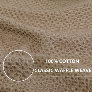 Paños de Cocina 100% Algodón con Tejido Waffle, Ultra Suaves, Absorbentes y de Secado Rápido, 12 x 12 Pulgadas, Paquete de 6 Toallas Color Bronceado - Product Image 6