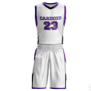 Nouvelle conception, ensemble d'uniformes de basketball personnalisés pour adultes, maillot d'équipe complet de haute qualité, respirant, 100% polyester, sans manches, séchage rapide - Product Image 4