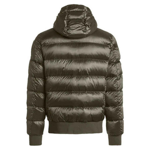 Chaqueta Acolchada de Algodón con Capucha para Hombre, Impermeable, Color Sólido, Cierre Frontal con Cremallera, Cortavientos, Informal, para Invierno, Corte Regular - Product Image 2