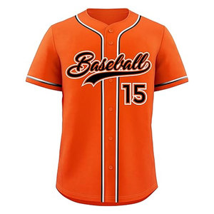 Custom Printed Breathable Moisture Wicking Baseball Jerseys Unisex Button-<b>Down</b> Active Team Sports Shirts with Custom Team Names - Product Image 6