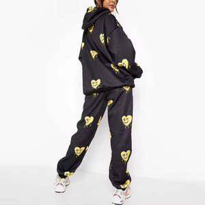2026 Custom Sweat Suit Tracksuit Set Ladies Jogger Sets Women's Clothing Tracksuits For Women with screen <b>printing</b> logo unisex - Product Image 2