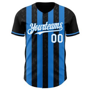 Custom Team Baseball Jersey 100% Polyester Printed Short Sleeve Breathable Quick Dry Sportswear Summer Winter - Product Image 2