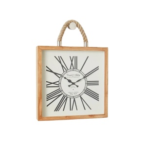 Square Shape Wood Body Hanging <b>Wall</b> <b>Clock</b> Office Home Bedroom Living Room Decor Decorativen <b>Clocks</b> Gift Accessories - Product Image 1