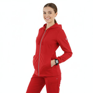 Blouse médicale respirante pour femme, veste zippée intégrale, uniforme d'infirmière, manteau de travail pour dentiste, hôpital, médecin, blouses de travail - Product Image 1