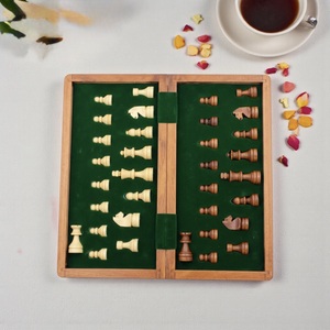 ILAHI's Eco-Friendly Rustic Polished Rectangle <b>Chess</b> <b>Board</b> Game 100% Handmade Pure Wood Animal/Love Style Customized Size <b>Chess</b> - Product Image 3