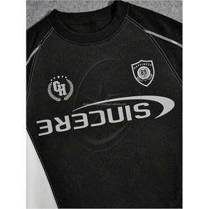 เสื้อสเวตเตอร์แขนยาวสำหรับผู้ชายเสื้อมีฮู้ดแขนยาวพิมพ์ลายกราฟิก - Product Image 5