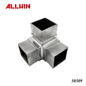 Hospital Stainless Steel Glass Railing 90 Degree Connector Elbow - Product Image 6