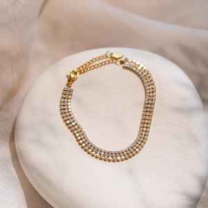 Ensemble de bijoux multi-bracelets tennis PVD étanches en argent sterling 925 plaqué or 14 carats, cadeaux d'anniversaire pour elle - Product Image 4