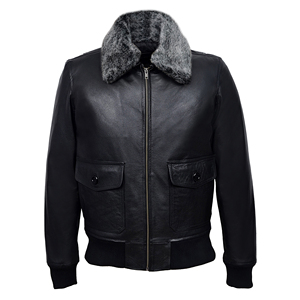 Custom <b>Smart</b> Range Leather 100% Genuine Black Vintage Cowhide Leather <b>Mens</b> Aviator <b>Jacket</b> Topp Gunn Style Autumn/Winter - Product Image 2