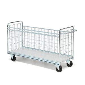 Strong Metal Wire Basket <b>Trolley</b> For Kitchen Storage Organizer With Wheels For Fruits Vegetables And Cooking <b>Tools</b> - Product Image 1