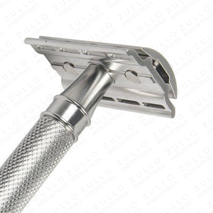 Maquinilla de Afeitar de Seguridad de Doble Filo de Acero Inoxidable Premium, Herramienta de Afeitado en Húmedo Reutilizable para Hombres - Product Image 6