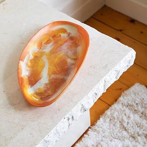 Bol en résine époxy fait main de luxe, coloré, poli, ovale, pour servir, meilleur prix, artisanat décoratif pour la maison - Product Image 3