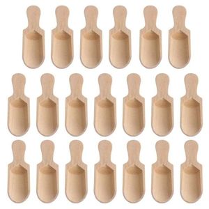 Cuillère de cuisine classique en bois écologique avec manches longs et courts, capacité de 10 à 30 ml pour café, sucre et sel de bain - Product Image 4