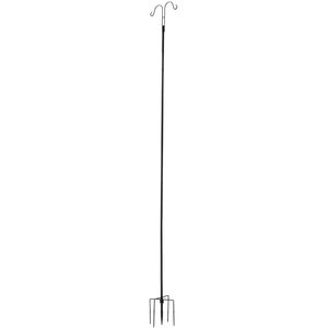 8 Pack 108 Inch Heavy Duty Double Shepherds <b>Hooks</b> 3/4 Inch Thick Garden Bird Feeder <b>Poles</b> for Outdoor Backyard Birding - Product Image 1