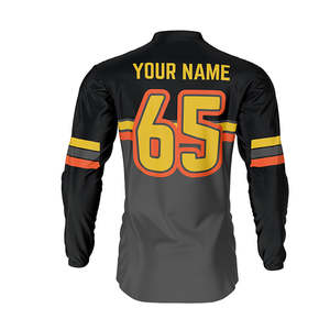 Maillot de VTT professionnel à manches longues coupe-vent personnalisé par sublimation, grande taille, pour descente - Product Image 2