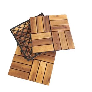 Dalles de terrasse extérieures en bois d'acacia, antidérapantes, imperméables, finition mate, surface huilée, design contemporain - Product Image 2