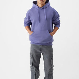 Sweat-shirts à capuche pour hommes 100% coton pour l'hiver avec impression numérique, personnalisation de couleur unie, taille plus, service OEM - Product Image 5