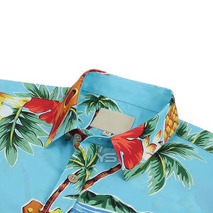 Últimos diseños de camisetas hawaianas para hombre con logo/color personalizado, transpirables, de la mejor calidad premium, con efecto antiarrugas. - Product Image 5