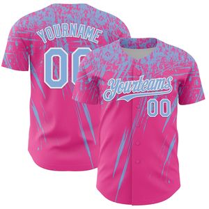 Maillot de baseball sublimé OEM, entièrement boutonné, 100 % coton biologique, manches courtes, antibactérien, logo frontal, toutes saisons, tenue d'équipe - Product Image 5