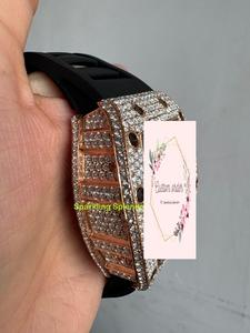 VVS เพชรโมอิสเพชรกรอบหน้าปัดสีพรีเมี่ยมสายหนังคุณภาพระดับพรีเมี่ยม - Product Image 4