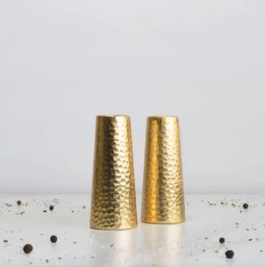 Juego de salero y pimentero de acero con ajuste de grosor, a prueba de fugas, apto para alimentos y lavable en lavavajillas - Product Image 1