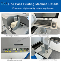 Imprimante numérique automatique à passage unique pour gobelets en papier, machine d'impression haute vitesse à passage unique pour l'impression de logos personnalisés